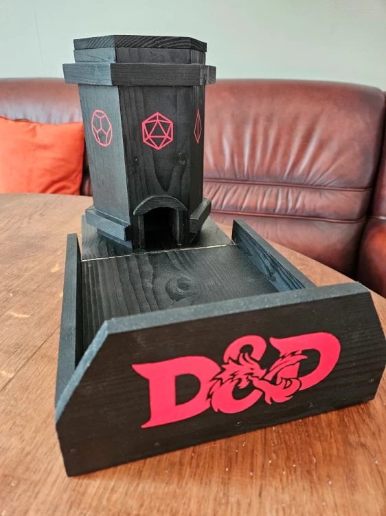 Stoere zwarte dobbeltoren voor Dungeons and Dragons